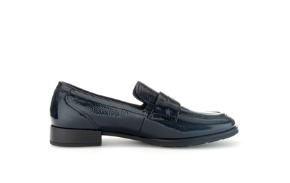 Gabor 32.434.86 Comfort G Fit Navy Slip On Loafers