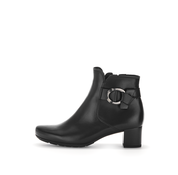Gabor 32.824.57 Comfort G Fit Black Ankle Boots