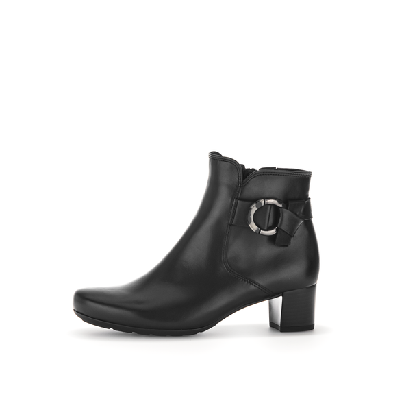 Gabor 32.824.57 Comfort G Fit Black Ankle Boots