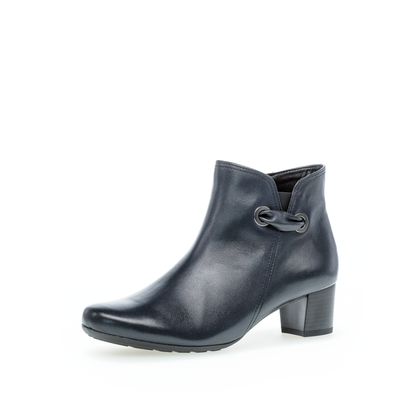 Gabor 32.827.56 Comfort G Fit Navy Ankle Boots