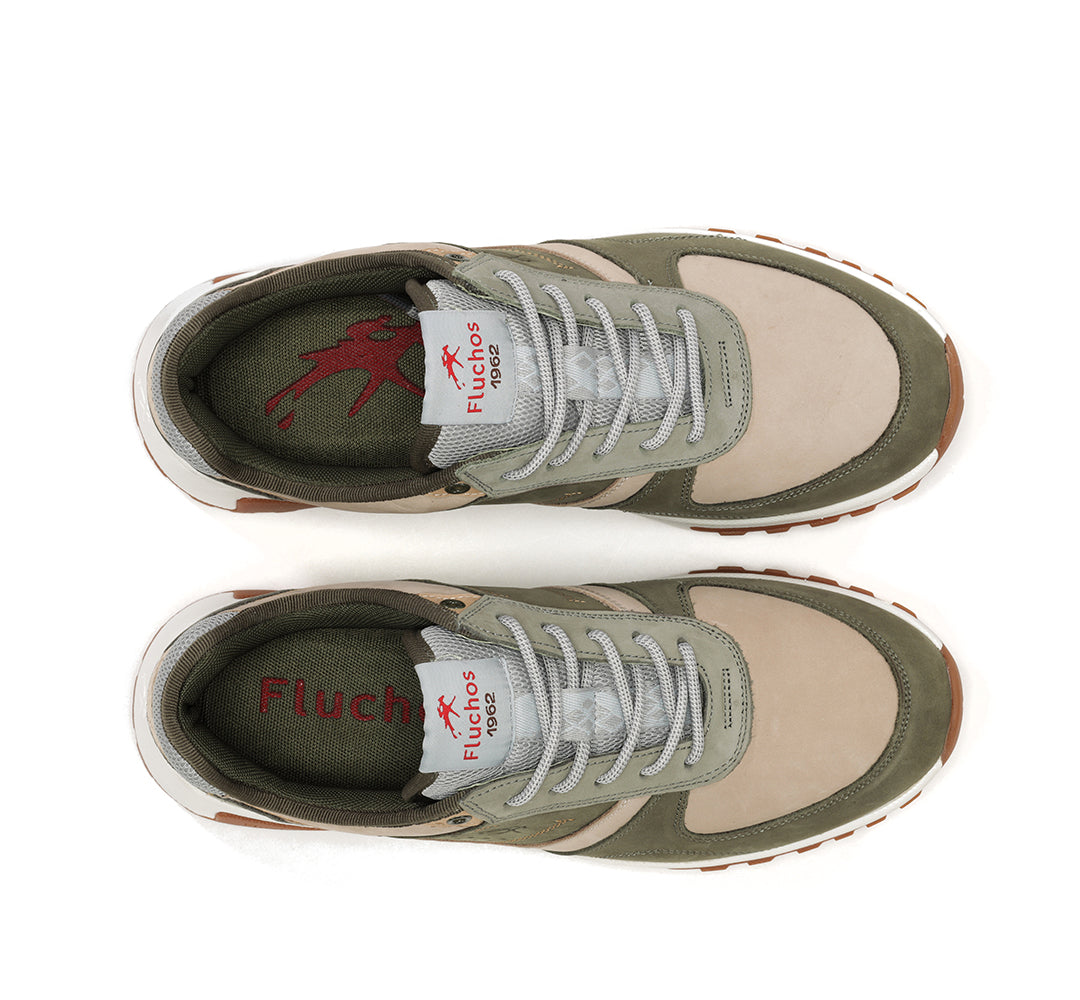 Fluchos F2012 Khaki Combi Lace Sneakers