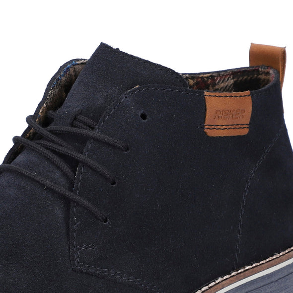 Rieker 33206-14 Navy Blue Lace Boots
