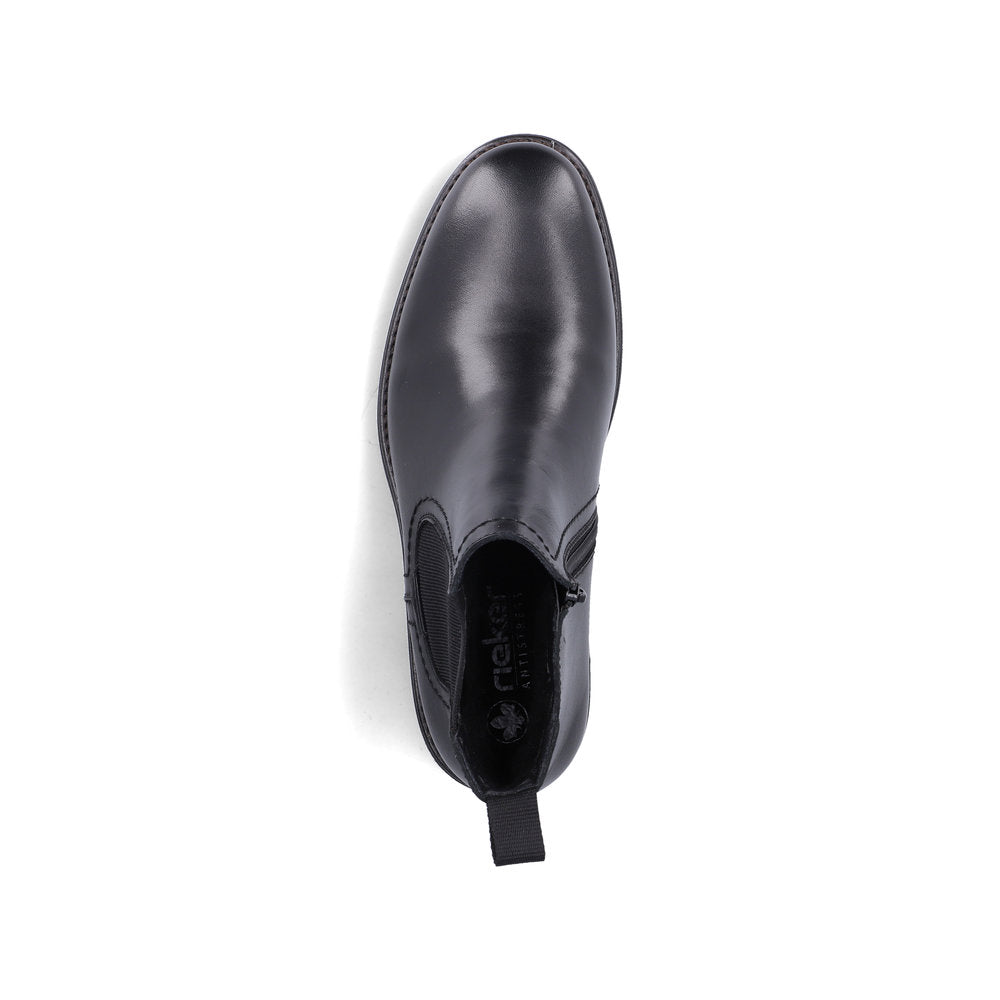 Rieker TEX 33484-00 Black Chelsea Boots