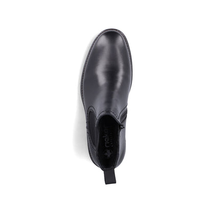 Rieker TEX 33484-00 Black Chelsea Boots