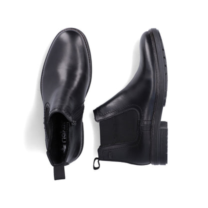 Rieker TEX 33484-00 Black Chelsea Boots
