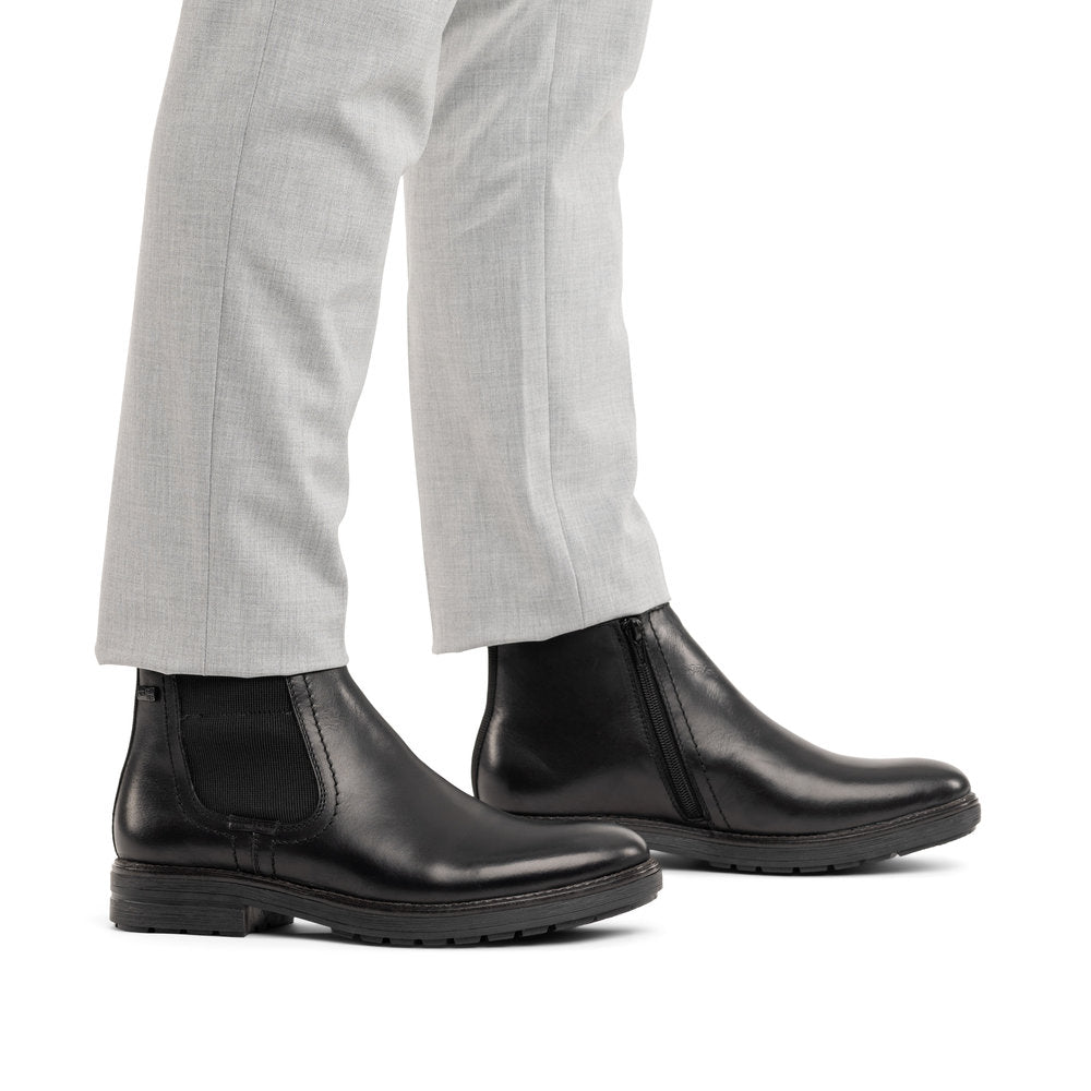 Rieker TEX 33484-00 Black Chelsea Boots