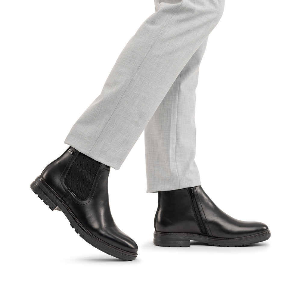 Rieker TEX 33484-00 Black Chelsea Boots