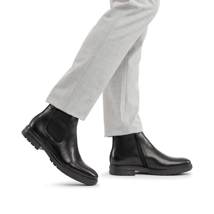 Rieker TEX 33484-00 Black Chelsea Boots