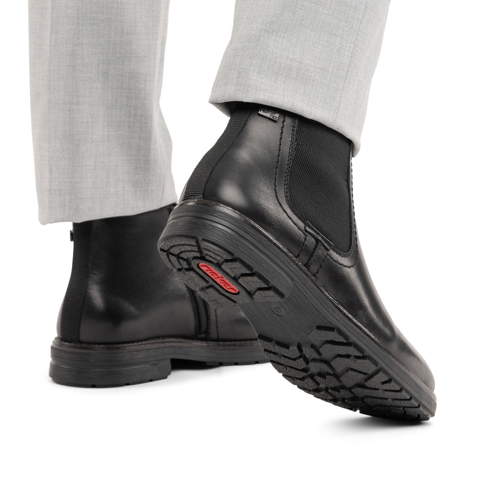 Rieker TEX 33484-00 Black Chelsea Boots