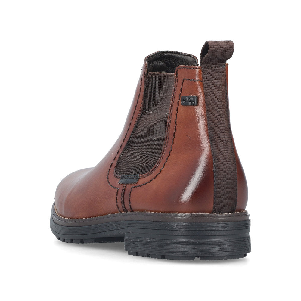 Rieker TEX 33484-25 Brown & Black Chelsea Boots