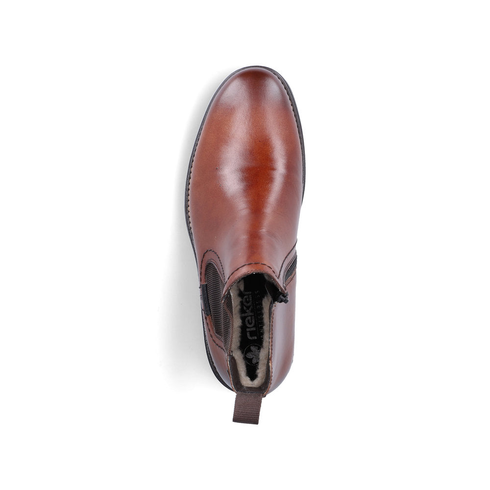 Rieker TEX 33484-25 Brown & Black Chelsea Boots