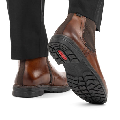 Rieker TEX 33484-25 Brown & Black Chelsea Boots