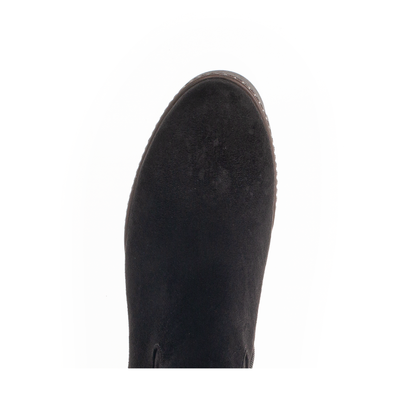 Gabor 34.789.47 Black Suede Wedge M-Stretch High Bootsm
