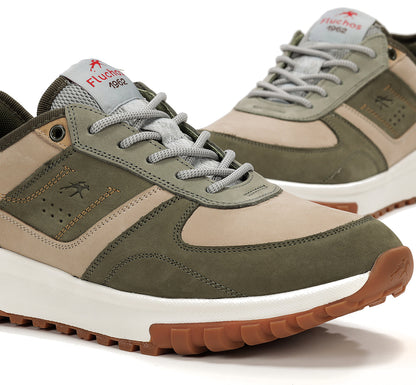 Fluchos F2012 Khaki Combi Lace Sneakers