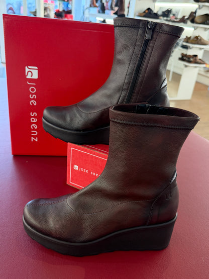 Jose Saenz 6427 Lycra Nieves Dark Burgundy Graz/Hold Rioja Ankle Boots