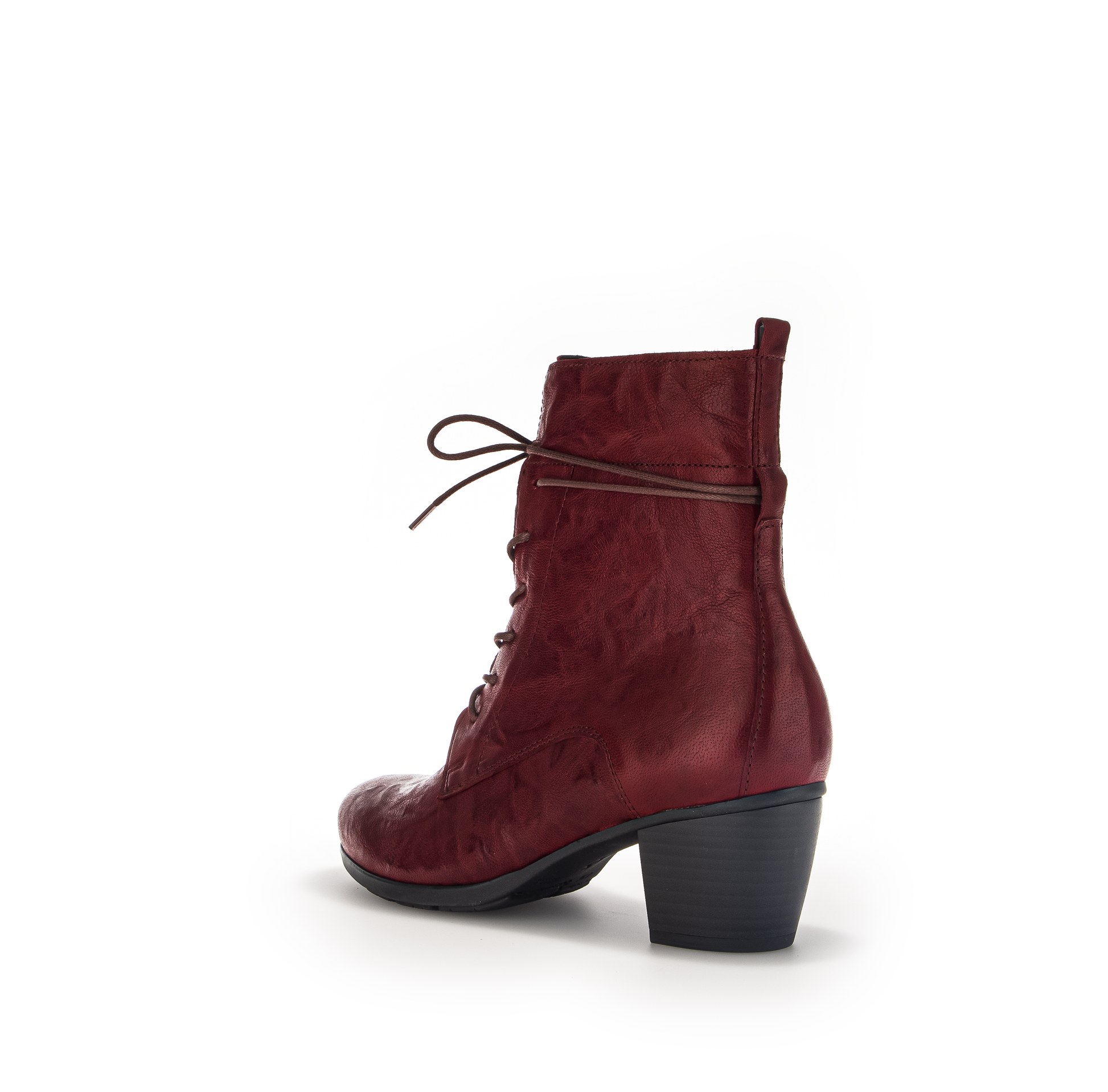 Dark red ankle sales boots