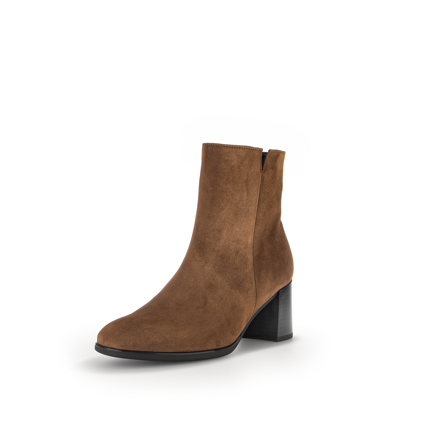 Gabor 35.530.18 Brown Whisky Suede Block Heel Ankle Boots