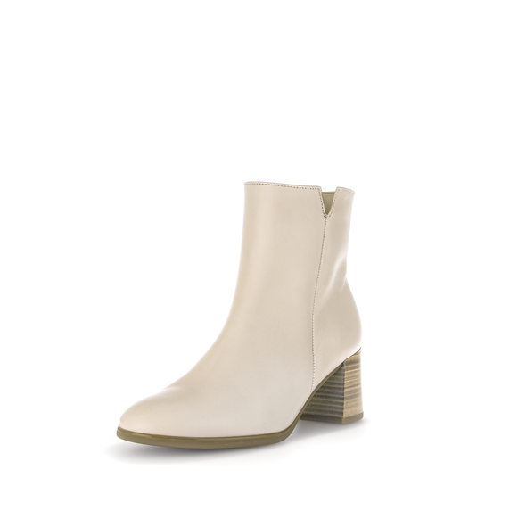 Gabor 35.530.22 Cream/Beige Block Heel Ankle Boots