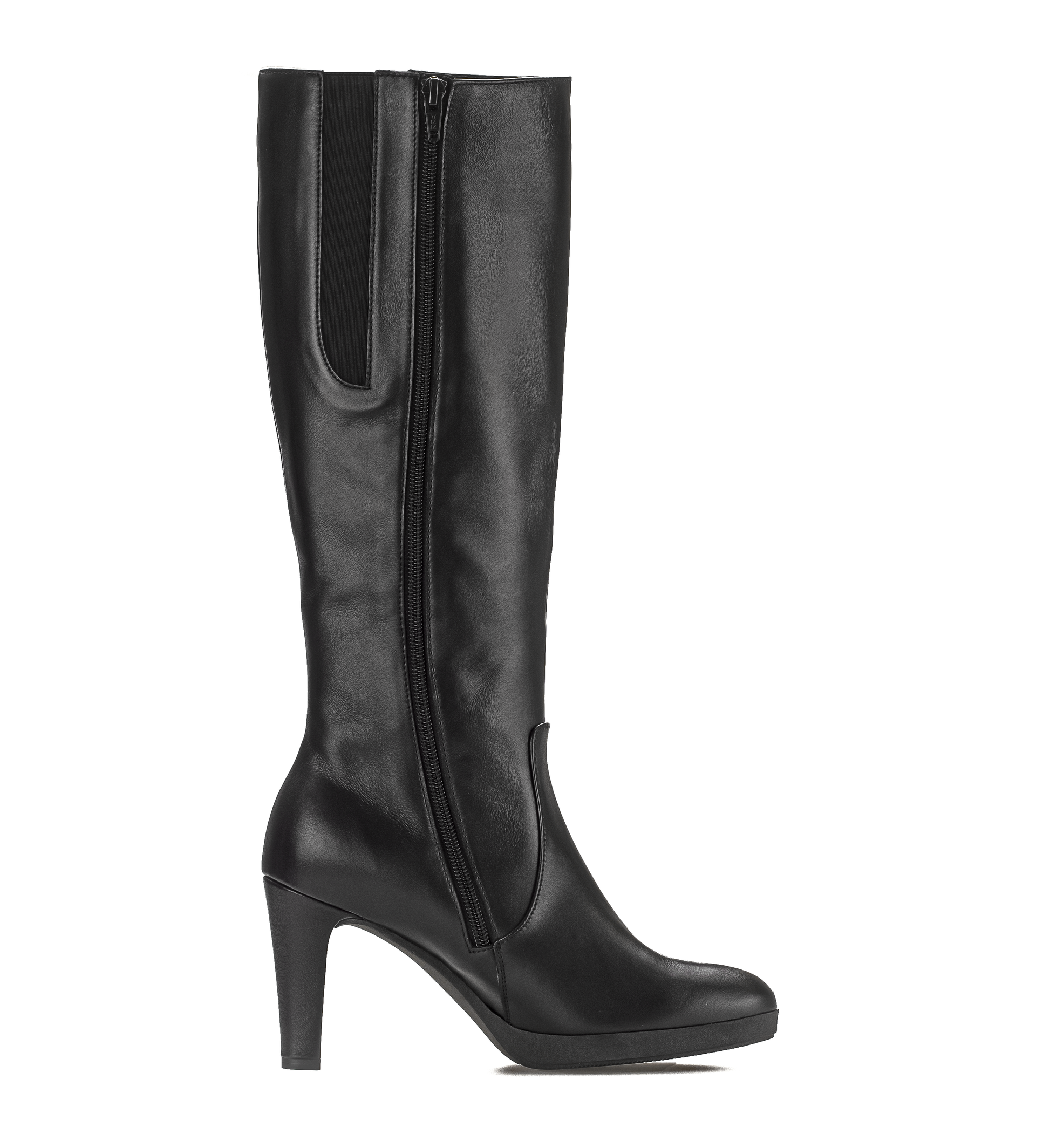 Gabor 35.899.27 Black Leather M Shaft Long Boots – The Shoe Parlour