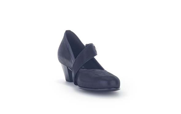 Gabor 36.149.36 Comfort H Fit Navy Blue Velcro Block Heels
