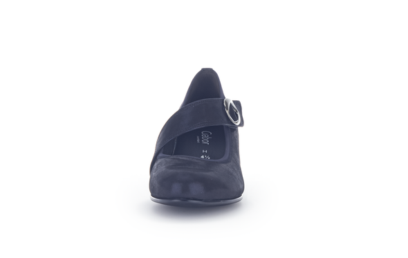 Gabor 36.149.36 Comfort H Fit Navy Blue Velcro Block Heels