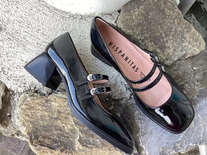 Hispanitas HI254381 Marsella Black Mary Jane Shoes