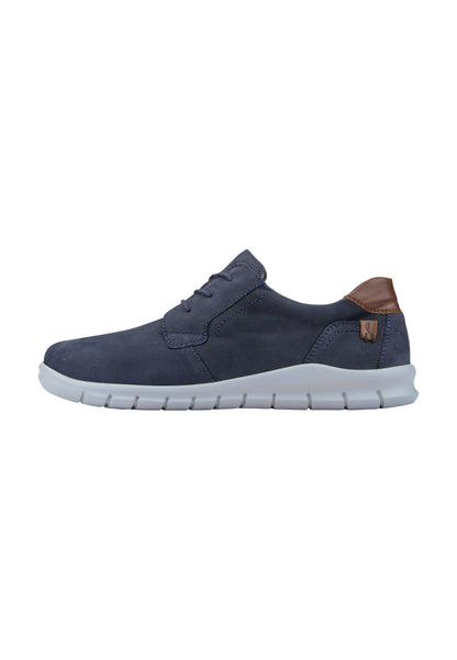 Waldlaufer 366002 200 217 Navy Nubuck Lace Shoes with Brown Back