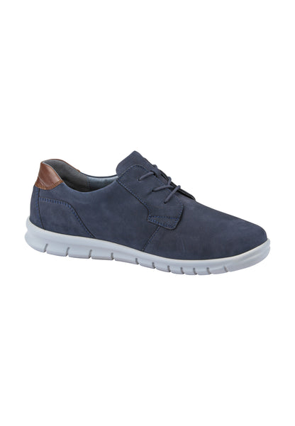 Waldlaufer 366002 200 217 Navy Nubuck Lace Shoes with Brown Back