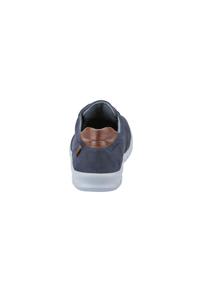 Waldlaufer 366002 200 217 Navy Nubuck Lace Shoes with Brown Back