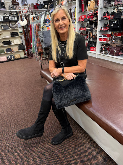 Marco Tozzi 2-25645-47 001 Black Knee High Boots