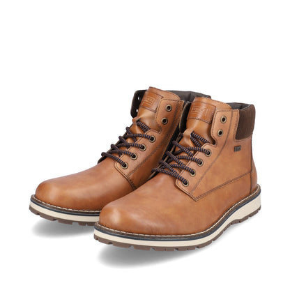 Rieker 38405-24 TEX Brown Lace Ankle Boots