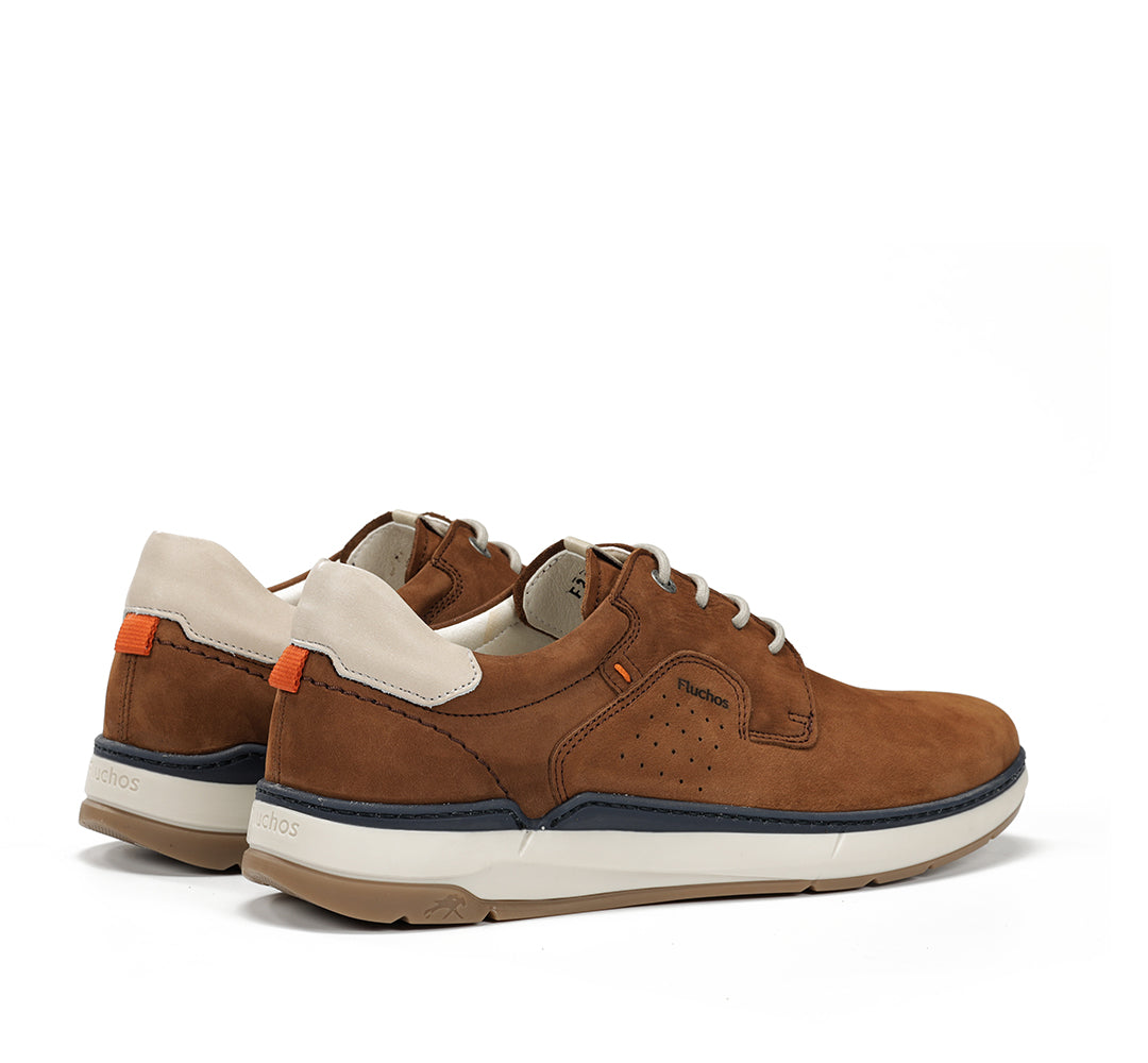 Fluchos F2212 Delbuck Cuero Tan Laced Shoes