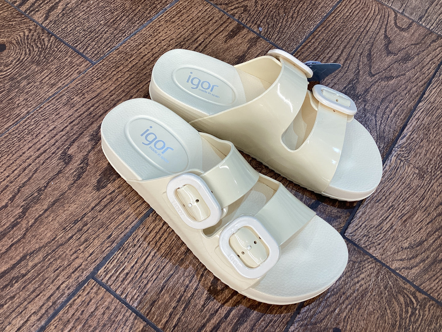 Igor S10334-079 Habana Brillo Marfil/Ivory Sandals