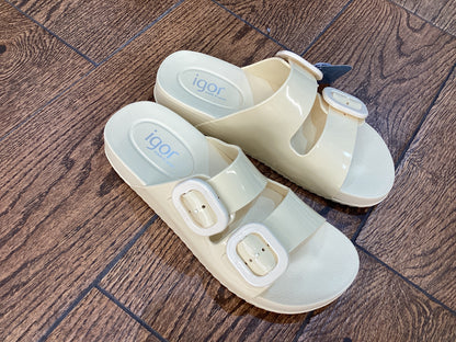 Igor S10334-079 Habana Brillo Marfil/Ivory Sandals