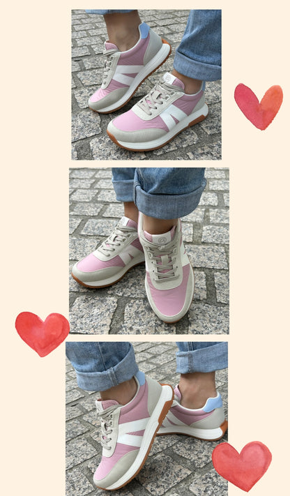 Ara 12-29702 15 Malibu H Fit Pink & Beige Mix Sneakers