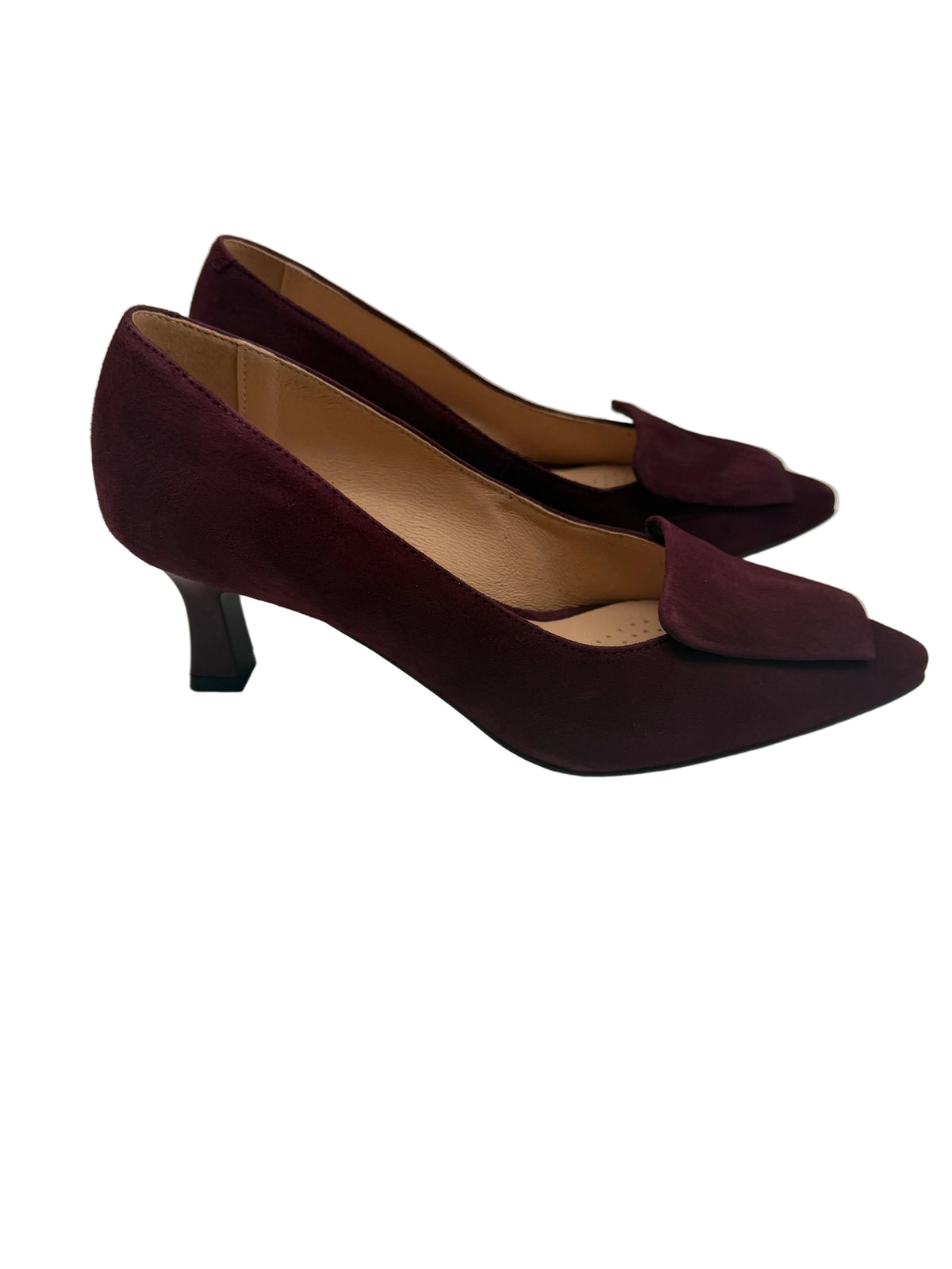 Bioeco by Arka 1111 3034 Burgundy Suede Heels