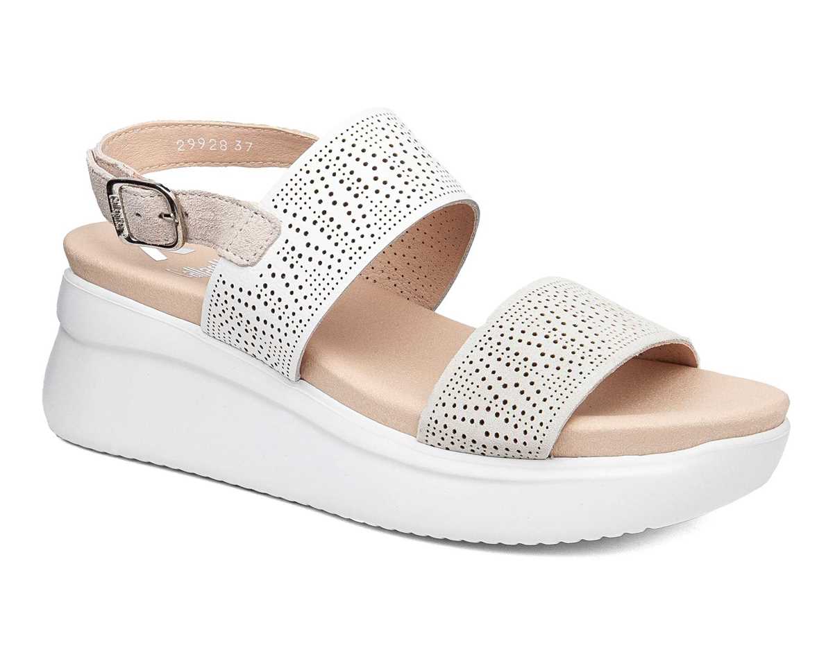 Callaghan 29928 Beige & White Sandals