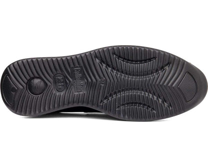 Callaghan 30034 Black Patent Gold Bar Slip On Wedge Shoes