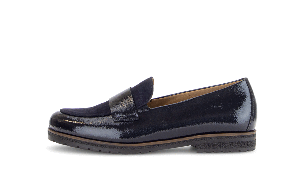 Gabor Comfort 4005.01.001 Dark Blue Navy G Fit Slip On Loafers