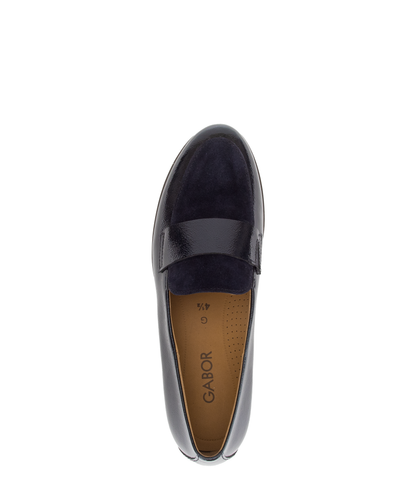 Gabor Comfort 4005.01.001 Dark Blue Navy G Fit Slip On Loafers