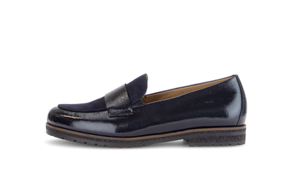 Gabor Comfort 4005.01.001 Dark Blue Navy G Fit Slip On Loafers