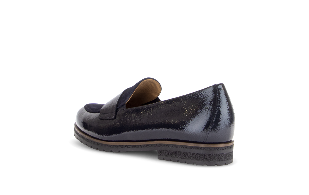 Gabor Comfort 4005.01.001 Dark Blue Navy G Fit Slip On Loafers