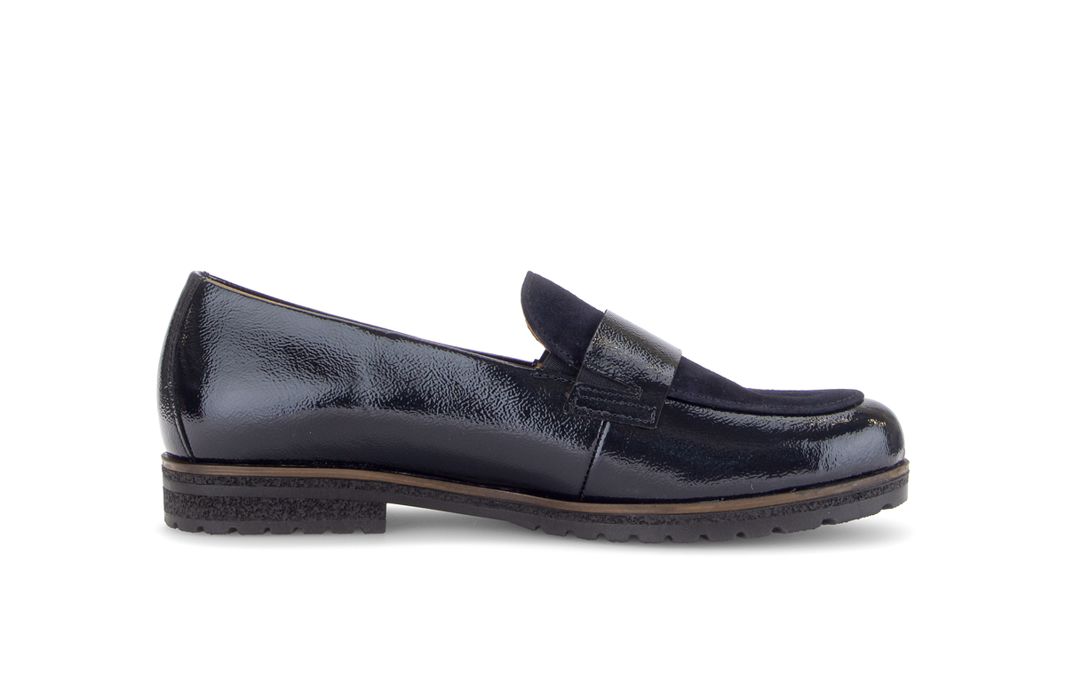 Gabor Comfort 4005.01.001 Dark Blue Navy G Fit Slip On Loafers
