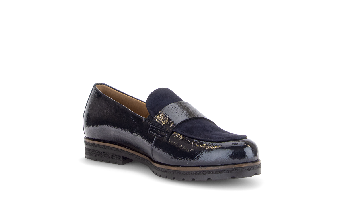 Gabor Comfort 4005.01.001 Dark Blue Navy G Fit Slip On Loafers