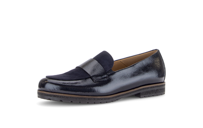 Gabor Comfort 4005.01.001 Dark Blue Navy G Fit Slip On Loafers