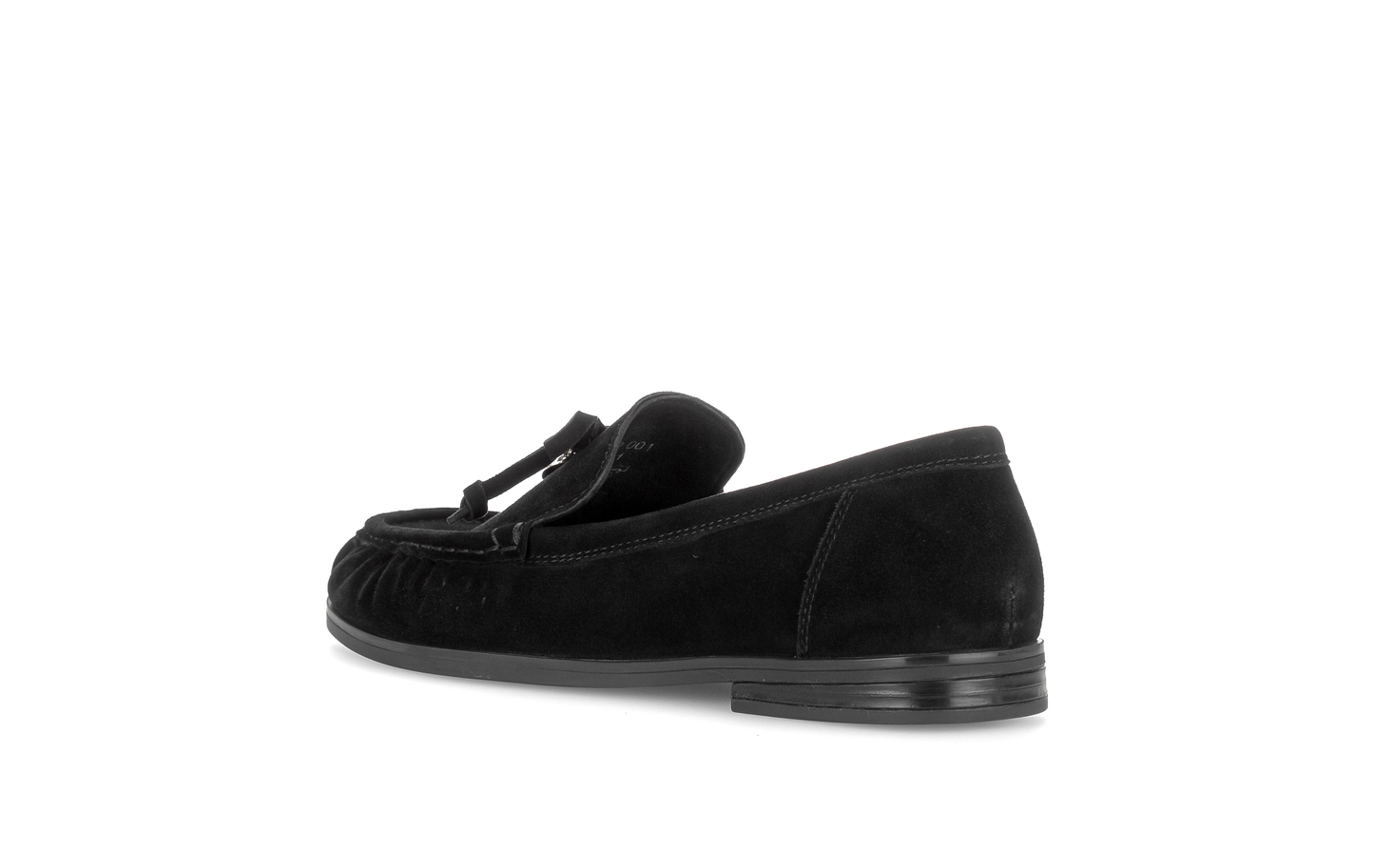 Gabor Comfort 4008.02.001 Black Suede G Fit Slip On Moccasin