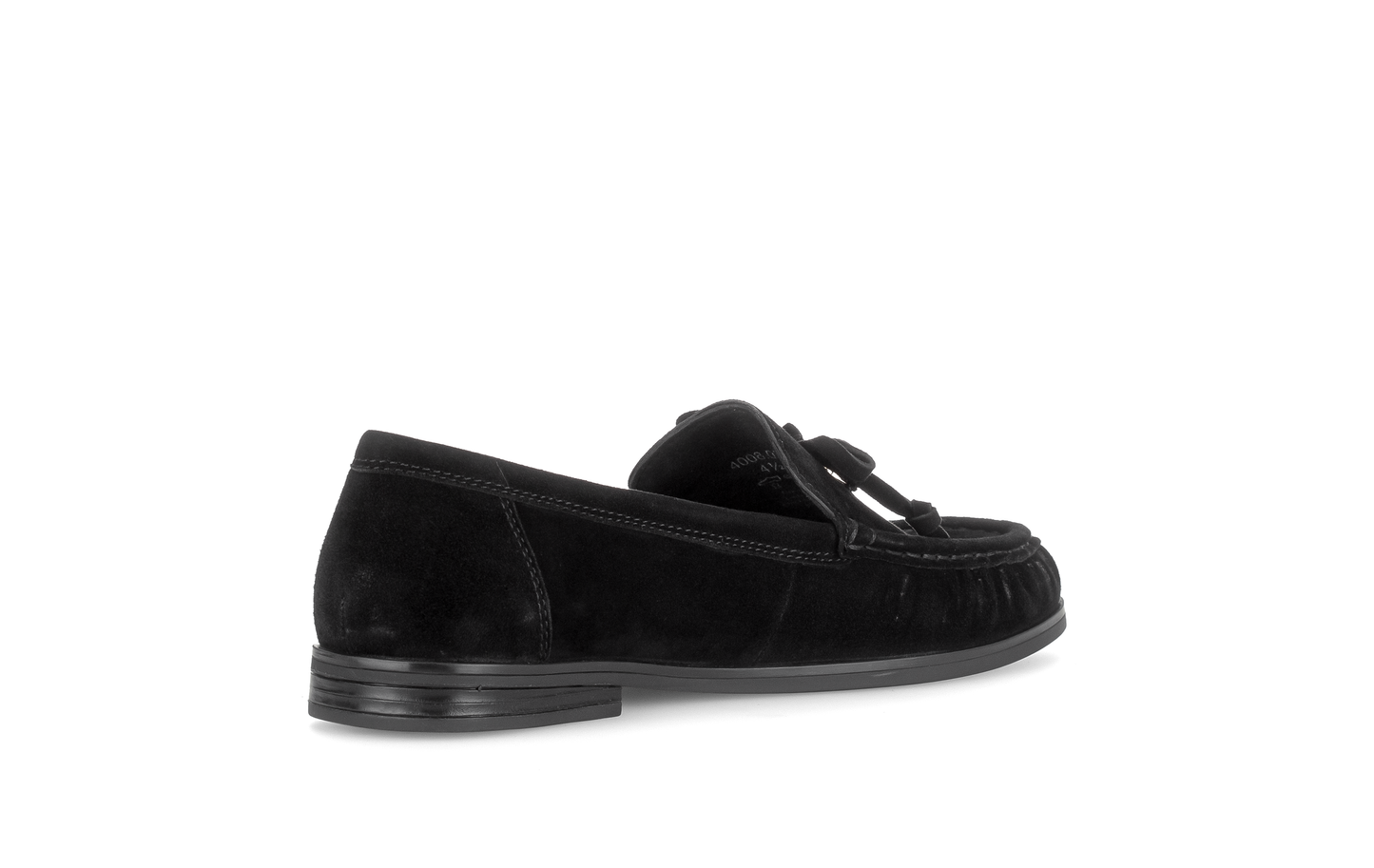 Gabor Comfort 4008.02.001 Black Suede G Fit Slip On Moccasin