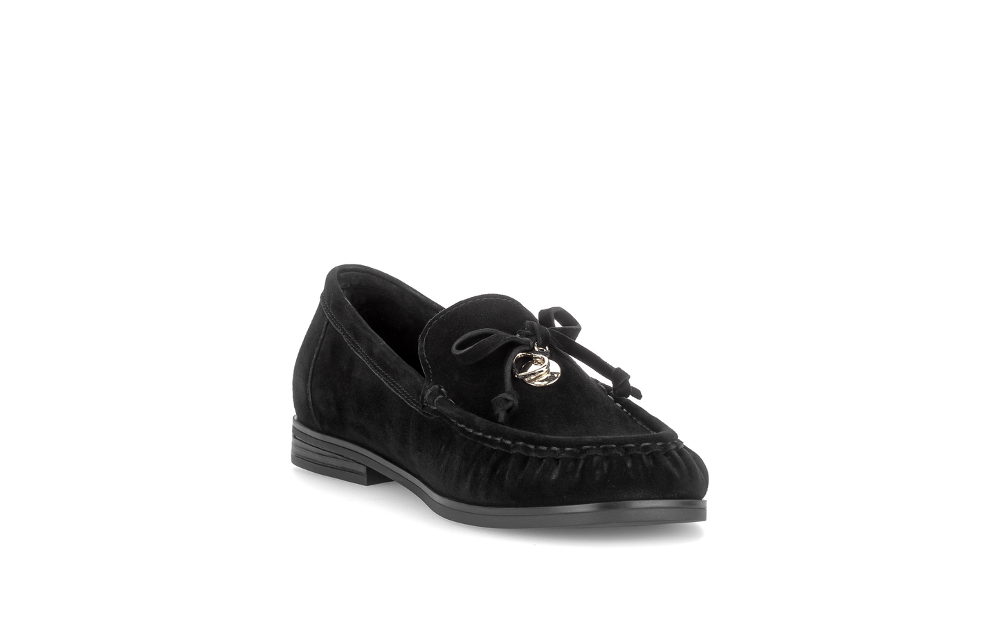 Gabor Comfort 4008.02.001 Black Suede G Fit Slip On Moccasin