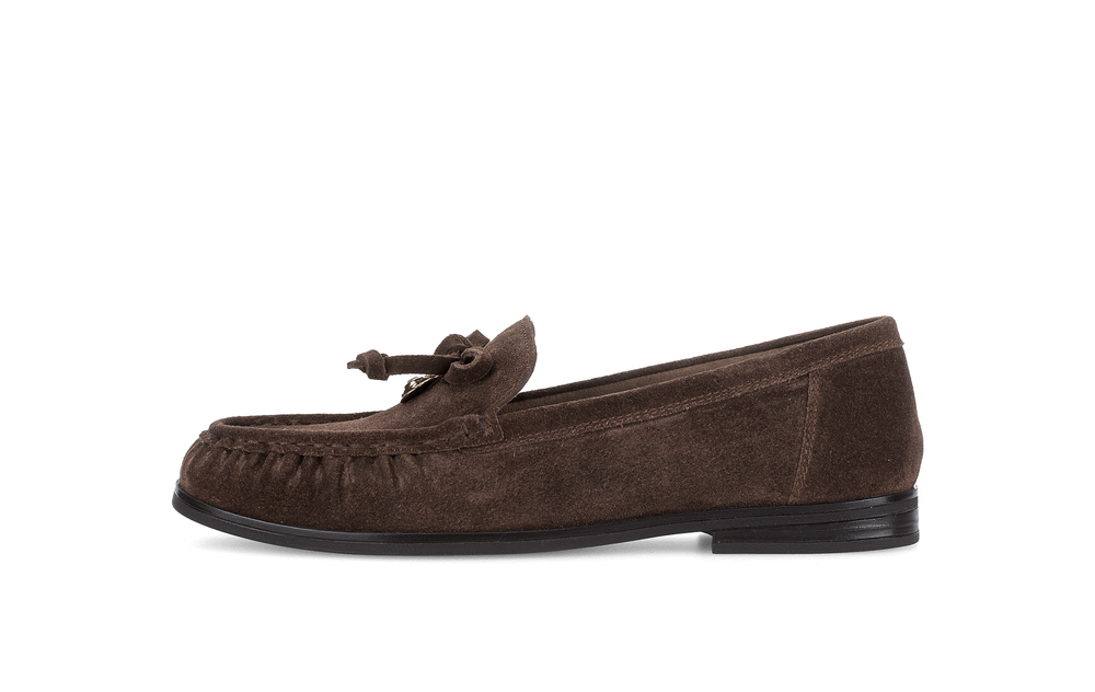 Gabor Comfort 4008.02.002 Cacao Brown Suede G Fit Slip On Loafers