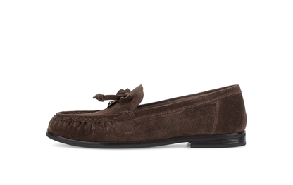 Gabor Comfort 4008.02.002 Cacao Brown Suede G Fit Slip On Loafers